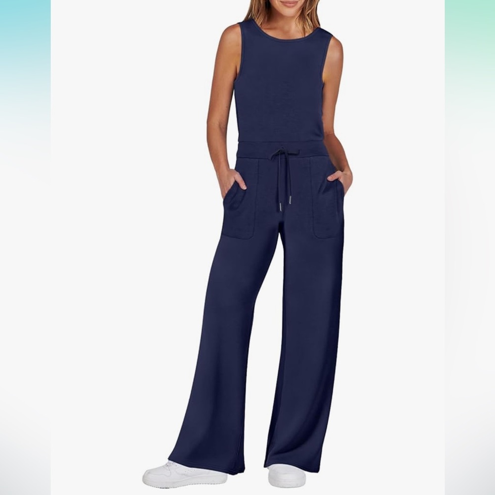 Elegant Navy Jumpsuit | XL